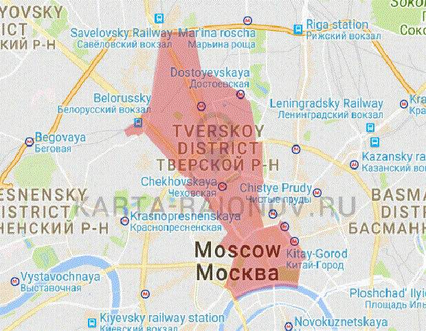 Восстановление данных в районе Тверской